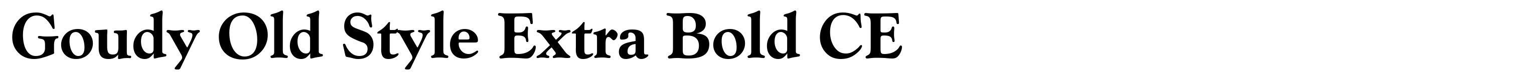 Goudy Old Style Extra Bold CE